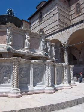 Pisano-fountain in front of the cathedral of Perugia